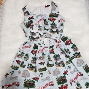 Hell Bunny Floral Hawaiian Dress
